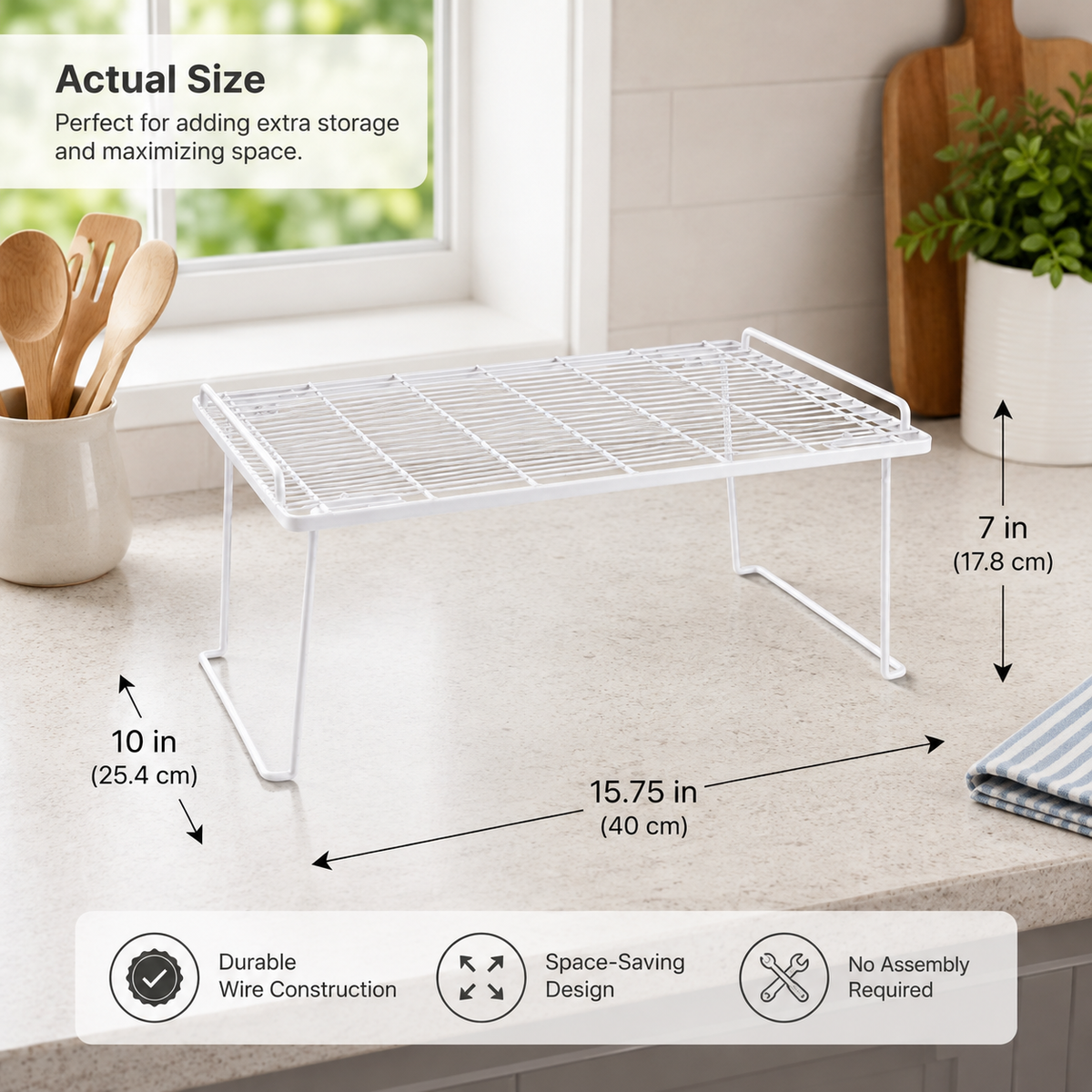 MugMuse 3-Piece Kitchen Organizer Set + Free Mug Hook