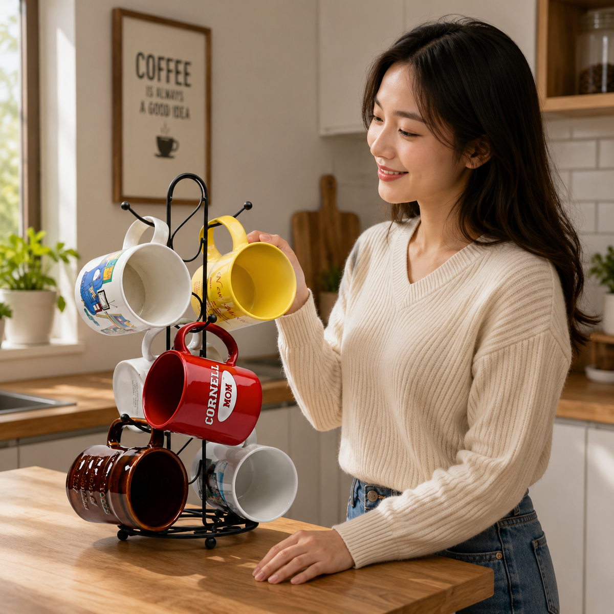 MugMuse 6-Hook Mug Tree