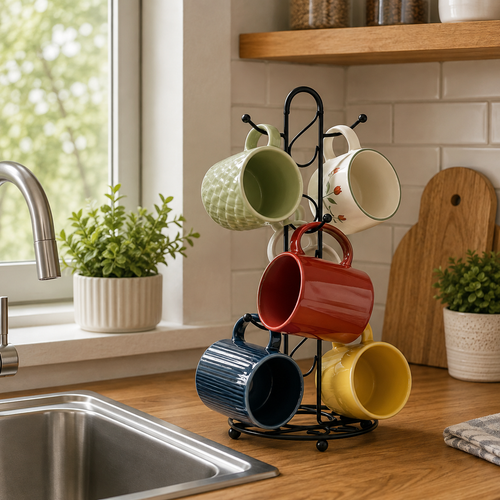 MugMuse 6-Hook Mug Tree