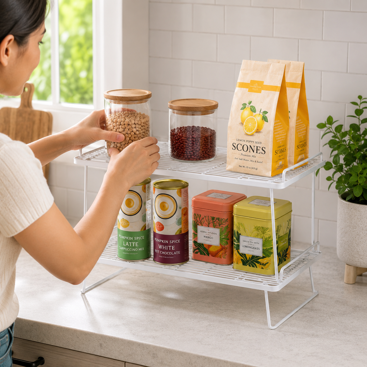 MugMuse Folding Stacking Shelf